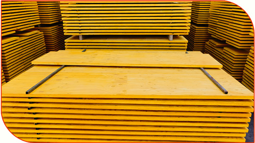 Yellow Formwork Panel